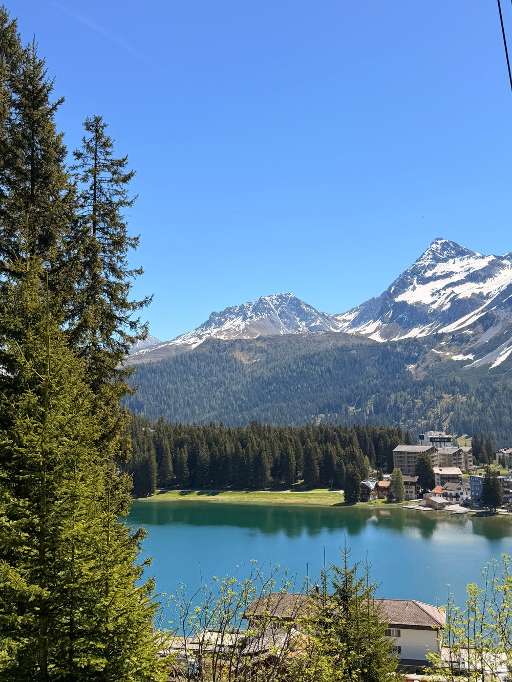 Mountain landscape above Arosa representing life at 1800m and mountain culture