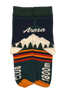 A pair of Arosa Knit Socks with classic alpine pattern designed in Arosa, Switzerland.