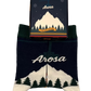 Unisex Arosa knit socks presented in a custom 1800m Club gift box.